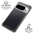 Black Carbon Fiber Specialty Texture Material Google Pixel 10 Pro XL Clear Case